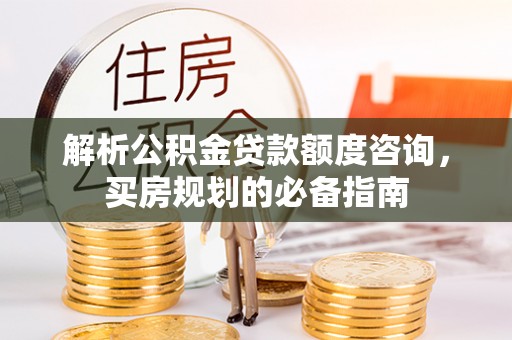 保康解析公积金贷款额度咨询，买房规划的必备指南