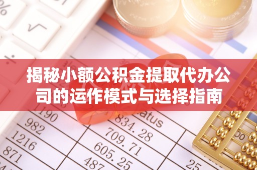 保康揭秘小额公积金提取代办公司的运作模式与选择指南