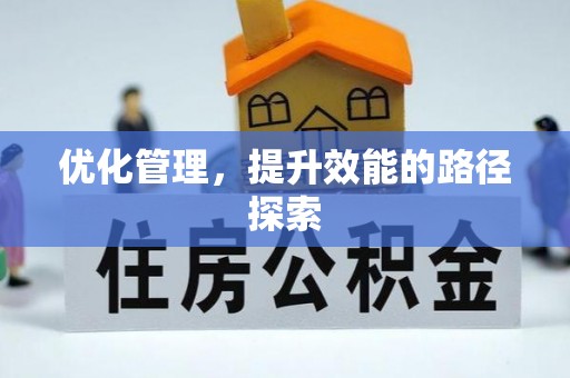 保康优化管理，提升效能的路径探索
