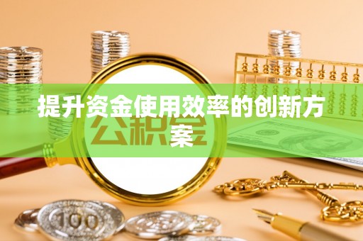 保康提升资金使用效率的创新方案