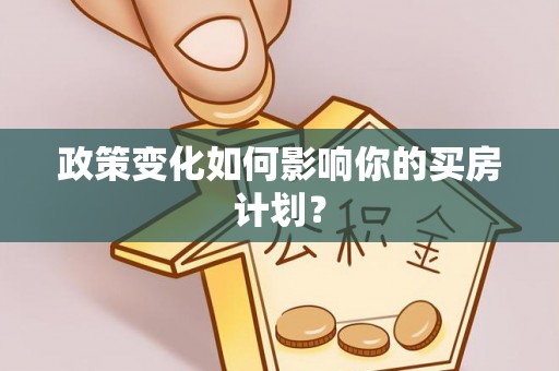 保康政策变化如何影响你的买房计划？