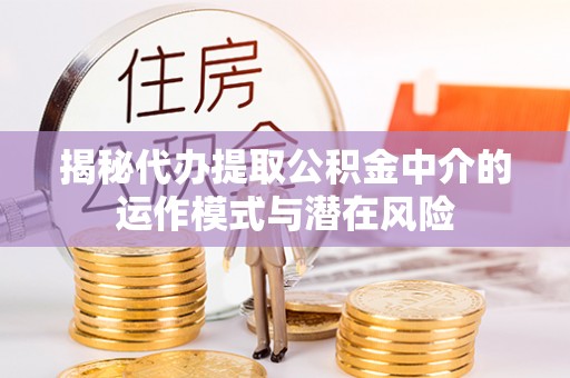 保康揭秘代办提取公积金中介的运作模式与潜在风险