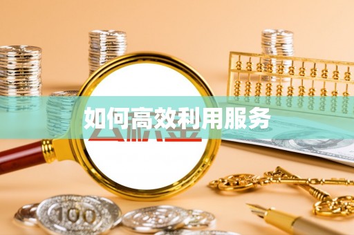 保康如何高效利用服务