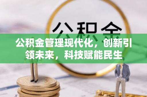 保康公积金管理现代化，创新引领未来，科技赋能民生