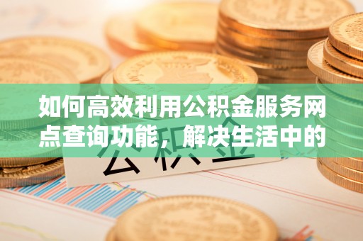 保康如何高效利用公积金服务网点查询功能，解决生活中的资金难题